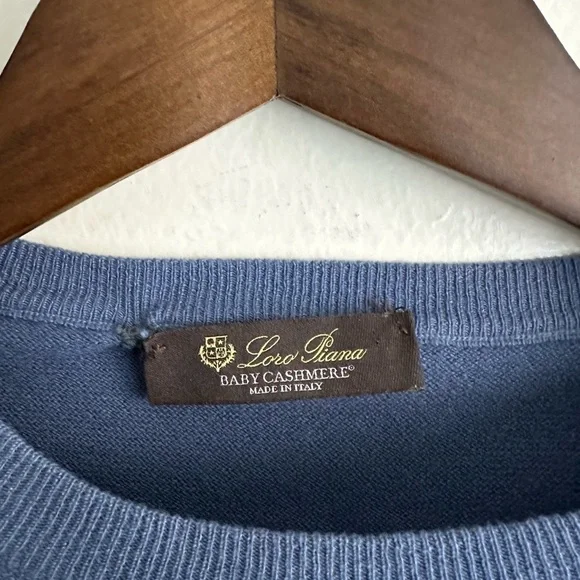 Loro Piana Baby Cashmere Light Blue Crewneck - Picture 2 of 4
